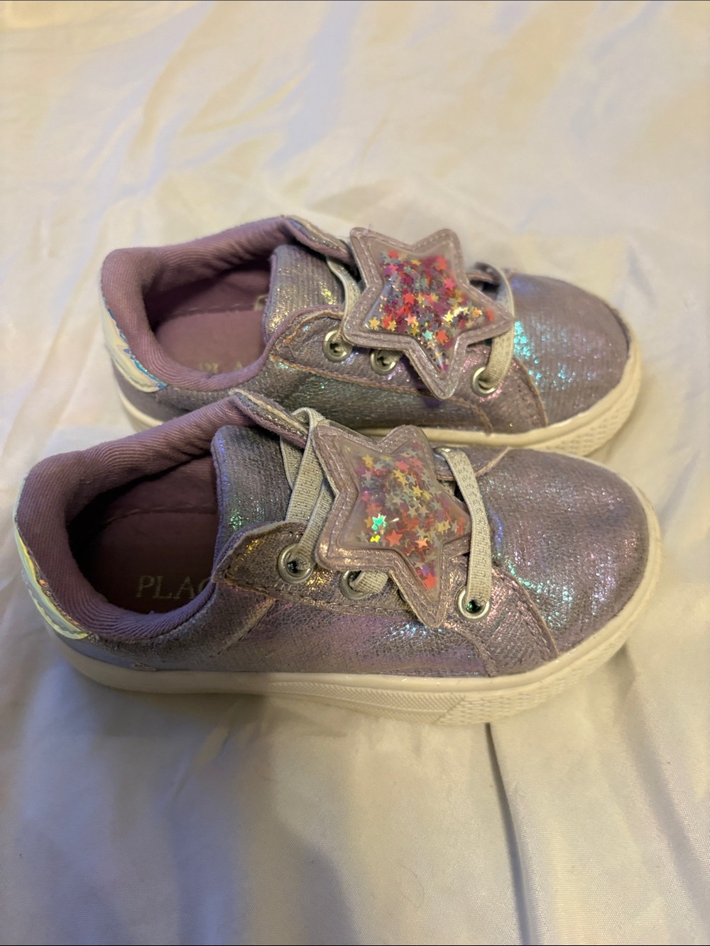 The Children's Place Lilac Glitter Star Sneakers
